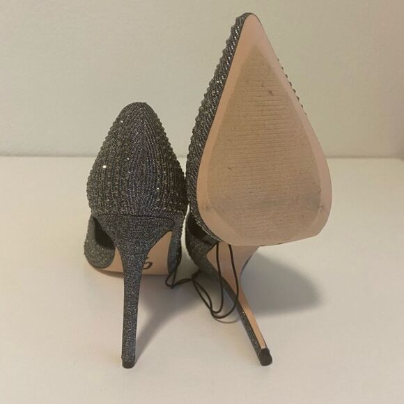 NWOT STEVE MADDEN Stilleto Rhinestne ClassicPump Gray Size 7 - Picture 3 of 12